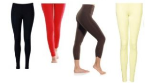 4 PCS Set N2S leggings ( Black+ Red + Ivory + Brown)